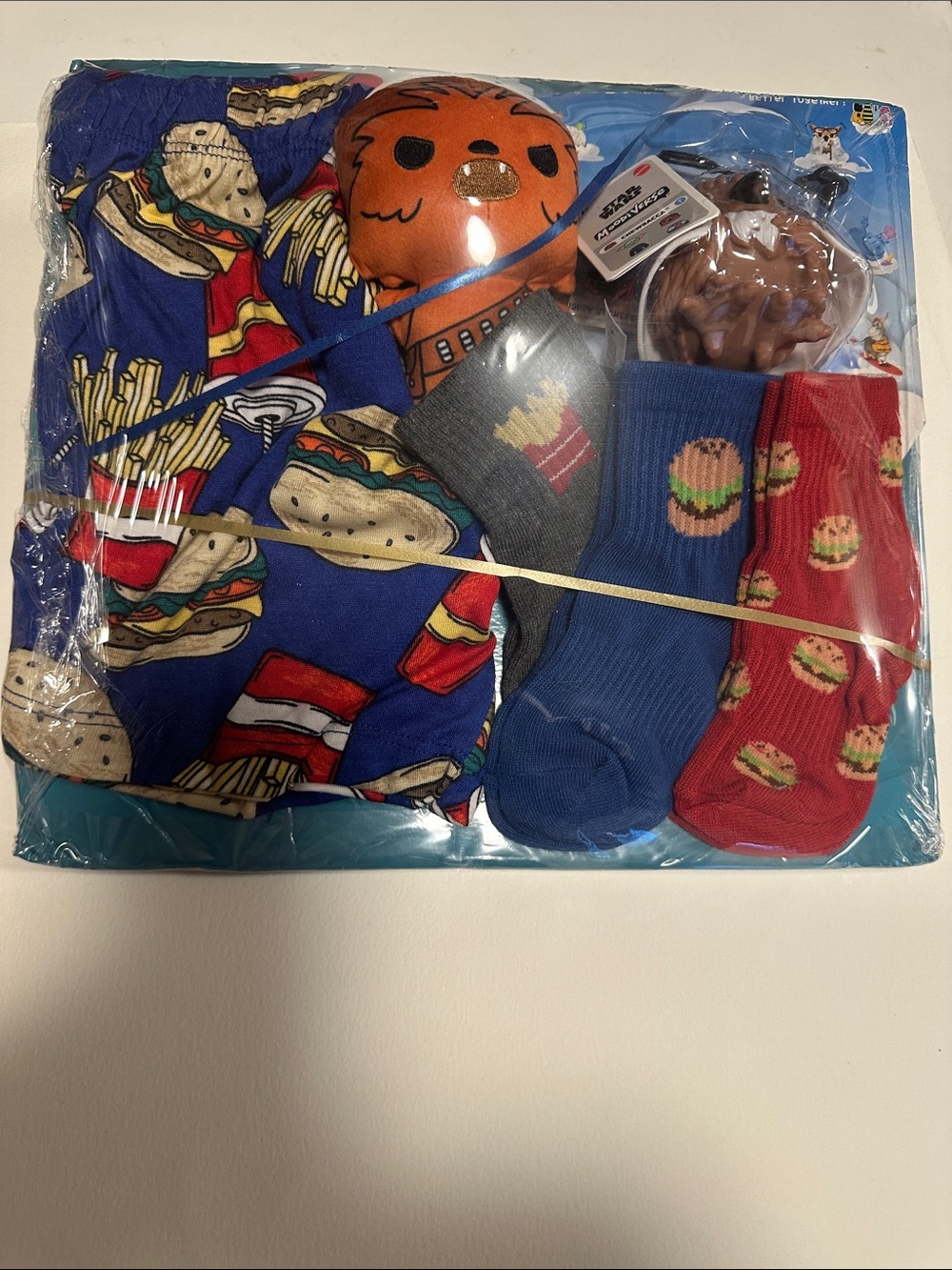wonder nation Blue, Red & Gray Kids Pajama and Athletic Sock Gift Set